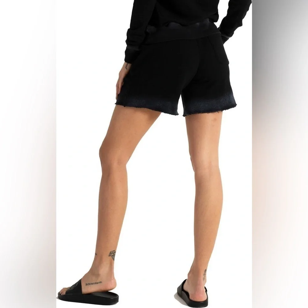 N:philanthropy Black Coco Tie Waist Shorts Distressed Small